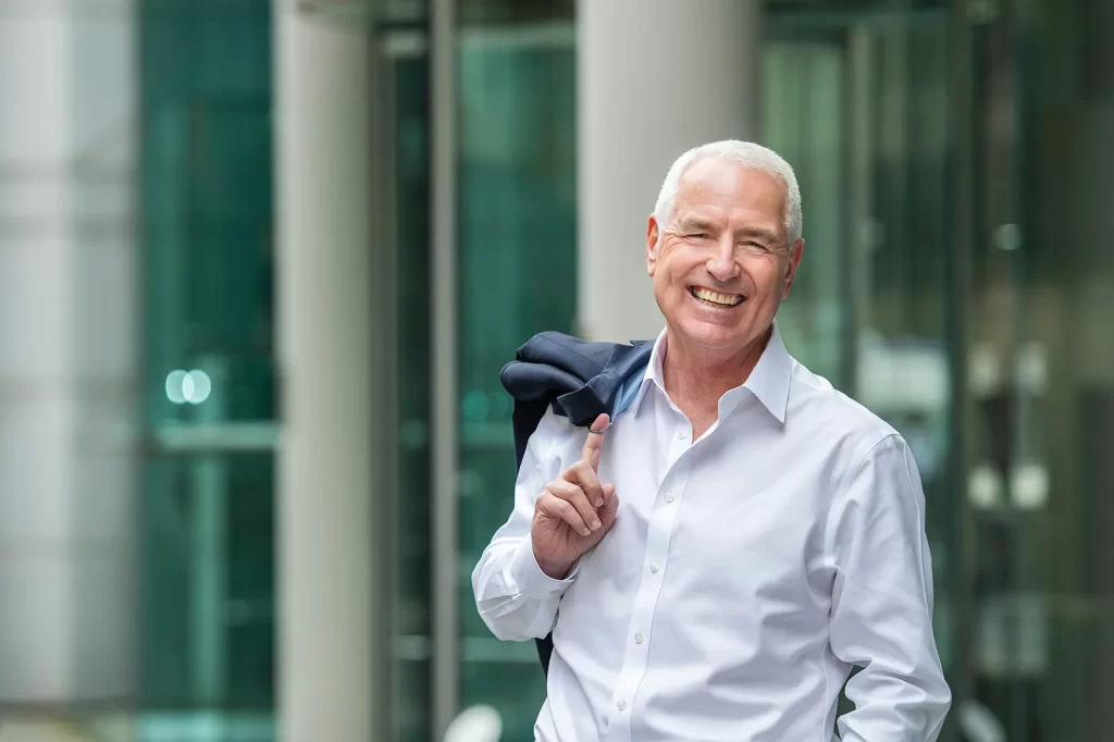 Executive portraits in the UK – after work shot of the CEO of Sparrow shared ownership by Rafael Bastos Photography.